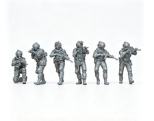 3D Printed 1/72/64/48/56/35 6-Man Modern US Special Forces Squad Unpainted Model picture