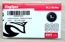 NEW KINGSPEC 1TB M.2 NVMe SSD 2280 NX-1TB-2280 NX Series Gen3x4 3500MB/s 3D NAND picture