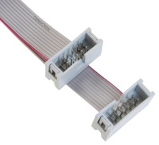 10-Pin (2x5) 2.54mm-Pitch Male/Male 10-wire IDC Flat Ribbon Cable (Multi-Length) picture