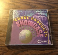 Sealed Vintage Corel Products Showcase CD-ROM PC Software Windows NOS picture
