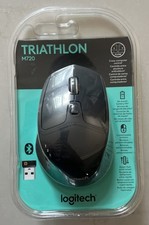 Logitech M720 Triathlon Wireless Bluetooth Optical Mouse 8-Button 1000 DPI Black picture