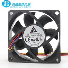 Delta AFB0712VH 7025 DC12V 0.56A 7CM 4-Wire High Airflow Ball Cooling Fan picture