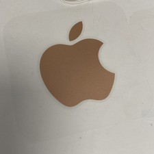 RARE RED and PINK Apple Logo 2 Stickers (Genuine iMac) Bumper Window Decal picture