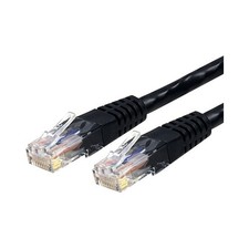 Startech C6PATCH3BK 3FT BLACK CAT6 ETHERNET CABLE RJ45 UTP PATCH CABLE GIGABIT L picture