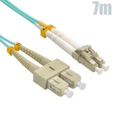 7M 23FT LC to SC 10G OM3 Duplex Multimode 50/125 Fiber Optic Optical Patch Cable picture