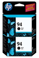 GENUINE NEW HP 94 (C8765WN) Black Ink Cartridge 2-Pack picture