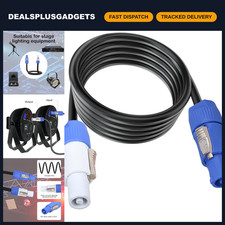 3 Pin Power Cable 12AWG AC Extension for Stage Lights, LED Screens, Audio/Video picture