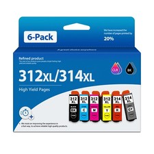 312XL 314XL 6PK BK/C/M/Y/GY/R Compatible Ink for Expression Photo HD XP-15000 picture