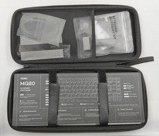 New Iqunix MQ80 Mechanical Keyboard Silver (White) RGB Wireless Bluetooth w Case picture