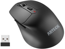 Arteck 2.4G Wireless Mouse with Nano USB Receiver Ergonomic Right Hand Black picture