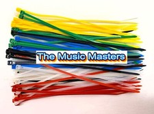 200 Pack Assorted Colors 6 inch Wire Cable Ties Nylon Zip Tie Down Wraps Straps picture