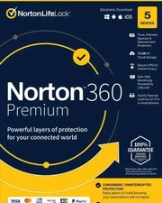 Norton 360 Premium 2026 5 Devices Expires Jan 2027 Antivirus VPN Utilities picture