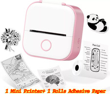 Phomemo T02 Thermal Photo Printer Print Pod Sticker Printer+1 Roll Paper Lot picture