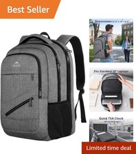 Water-Resistant 50L Travel Backpack with TSA Laptop Compartment - Stylish & Safe picture