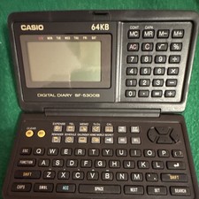 Casio SF-5300B Digital Diary 64KB Electronic Organizer QWERTY Calculator  picture