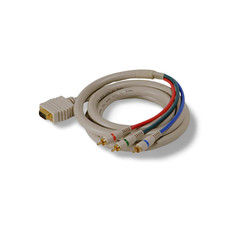 12ft HDTV 3 RCA Triple Shielded Component Breakout Cable - White picture