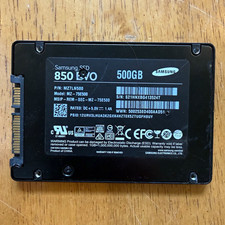Samsung 850 EVO 500GB SATA 2.5” SSD MZ-75E500 Untested Damaged Parts Repair picture