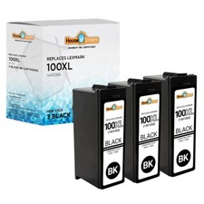 3PK 100 XL Black Ink Cartridges for Lexmark Impact S305 S300 S302 S301 Printer picture