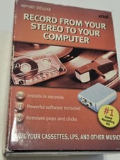 Xitel Inport Deluxe Home Recording Kit USB Audio Adapter Cassette LP Vinyl NIB picture