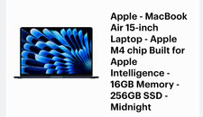 2025 Apple MacBook Air 15.3