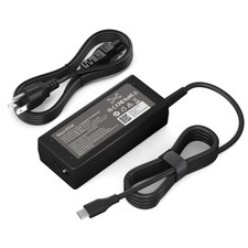 65W USB C Laptop Charger | Compatible with HP Chromebook | Black | Compact picture