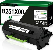 B251X00 Toner Cartridge High Yield 10K Pgs Black for Lexmark B2546 B2650 w/ Chip picture