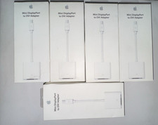 Apple Mini DisplayPort to DVI Adapter - White Genuine A1305 MB570LL/B Lot of 10 picture