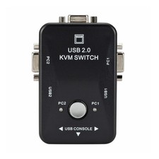 Dual/2-Port USB VGA KVM Switch Box Mouse Keyboard Monitor Sharing Computer PC C picture