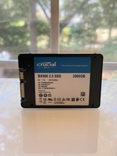 Crucial BX500 2TB 2.5” SATA SSD CT2000BX500SSD1L 97-98% Health 2000GB picture