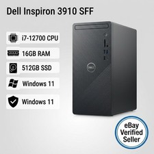Dell Inspiron 3910 Desktop Intel i7-12700 16GB RAM 512GB SSD Windows 11 picture