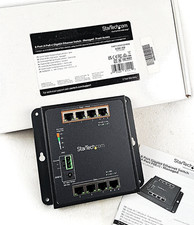 StarTech Industrial 8-Port Gigabit PoE+ Switch IES81GPOEW 4x 30W Ports – NEW picture