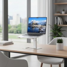 Stylish Aluminum Laptop Holder – Adjustable Ergonomic Stand for 10-17.3 Inch PCs picture