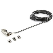 StarTech.com 6.6ft (2m) 3-in-1 Universal Laptop Cable Lock - 4-Digit Combination picture