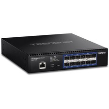 TRENDnet 12-Port 10G Layer 2 Managed SFP+ Switch, TL2-F7120, 12 x Black picture