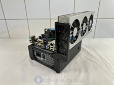 ITX Open-Air PC Workstation - Black Compact & Minimalistic Computer Case picture