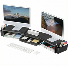 OPNICE Desk Organizers and Accessories, With drawer pen holder, Black picture