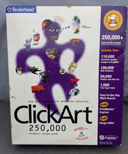 2001 Broderbund CLICKART 250,000 Premier Image Pack  -  Brand New and SEALED picture