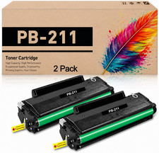 PB-211 PB211 Toner Cartridge Black 2PACK Replacement for Pantum M6500 P2500w picture