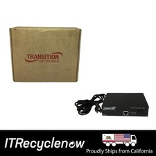 New Open Box Transition Networks SGPAT1019-100 Media Converter 1000mbps PoE+ LC picture