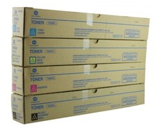NEW Genuine Konica Minolta TN328 Toner Set All 4 (CMKY) Full Size OEM & Sealed picture