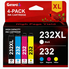 4PK 232XL Ink Cartridge replacement for 232XL WorkForce WF-2950 XP-4200 picture