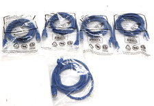 Lot of 5 Monoprice 9806 CAT6-05-BLUE Blue 5Ft Cat6 Ethernet Patch Cable NEW picture