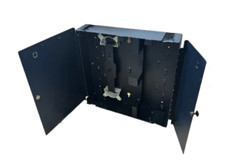 Fiber Optic Wall Mount Patch Panel Enclosure - Empty Holds 4 LGX Bulkheads picture
