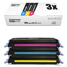 Eurotone 3x Toner Cartridge Compatible for HP Q6001A+Q6003A Multicolor picture
