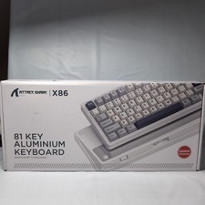 Attack Shark Gaming Keyboard X86 Wireless Black Gray Yellow Unused picture