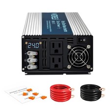 WZRELB 3000W Pure Sine Wave Inverter 24V DC to 110V 120V AC , RV, Truck, Camping picture