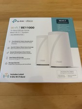 NEW NIB TP-Link Wi-fi 7 BE11000 tri band system 2 pack routers DECO WB22000 deco picture