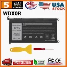 42WH WDX0R Battery/Charger For Dell Inspiron 15 7579 7569 5578 P66F P69G 3CRH3 picture