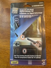 Monster JHIU0073 Just Hook It Up HDMI IR KIT Receives 26 ft & 34 to 60 KHz Black picture