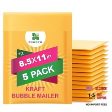 Kraft Bubble Mailers [Pack] Mailing Packing Envelopes #2 (8.